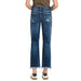Ankle Straight Leg Integrated Wash Jeans