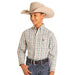 Boys Long Sleeve Check Button Down
