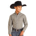 Boys Olive Check Shirt