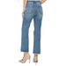 Womens Med High Rise Crop Jean