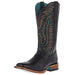 Womens Frontier Tilly Black Vamp 12In Black Embroidered Top Cowgirl Boots