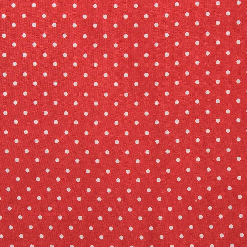 Polka Dot Silk Wild Rag Scarf - Red