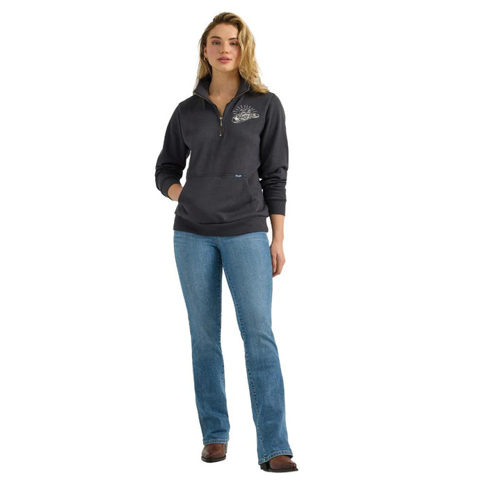 Womens Long Live Cowboys 1/4 Zip Pullover