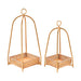 Cane Tray Lantern Set