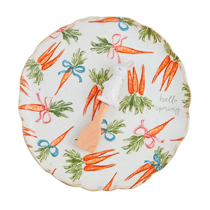 Carrot Pattern Platter Set