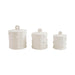 Woven Stoneware Canister Set