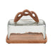 Twisted Handle Butter Dish