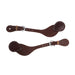 Oiled Hermann Oak Button Cover Men`s Spur Straps