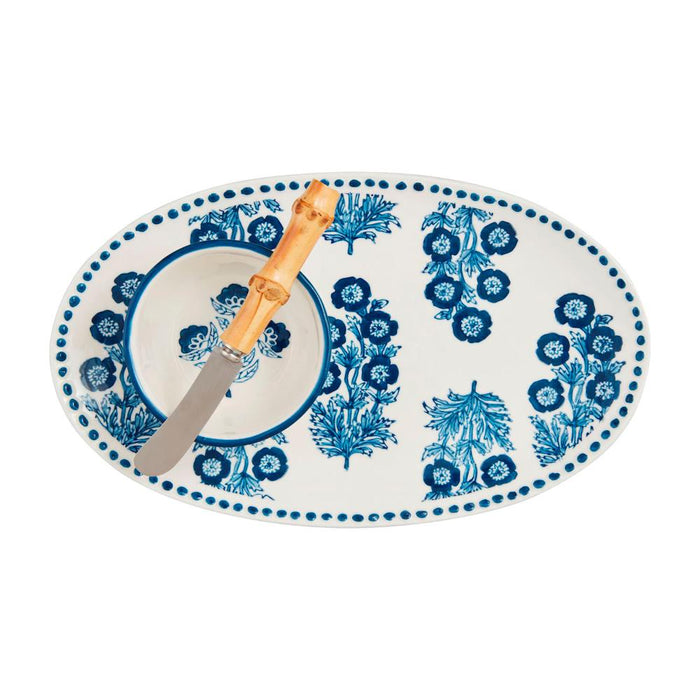 Block Print Tray Tidbit Set