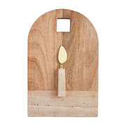 Rounded Travertine Board Set