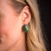 Green Post Earrings