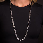 Silver 32" Chain Necklace