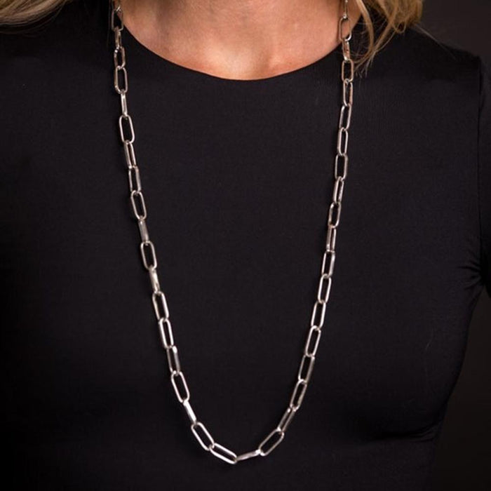 Silver 32" Chain Necklace