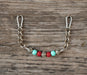 Red Turquoise Leopard Silicone Beaded Gag Curb Chain