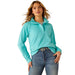 Women's Turquoise Breeze 1/2 Zip Sweatshirt