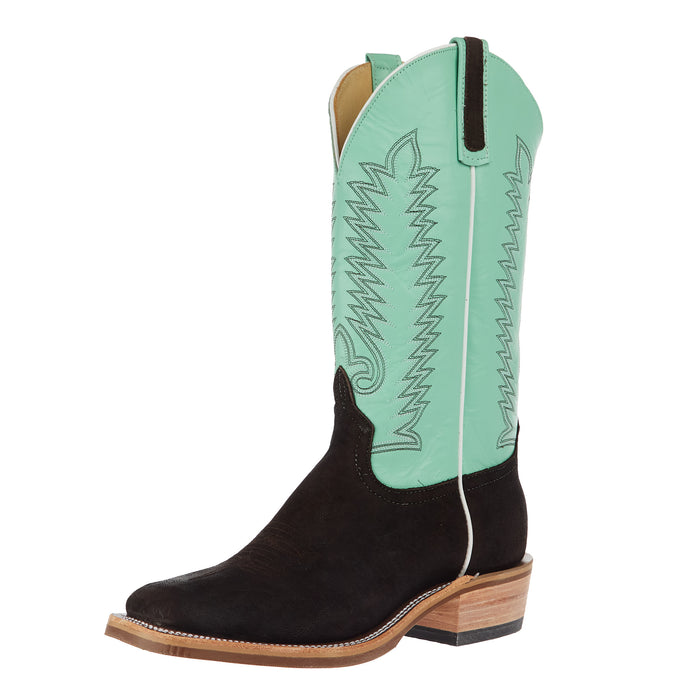 Men`s Ride Ready Chocolate Buffed Elephant Vamp 13in Mint Glove Top