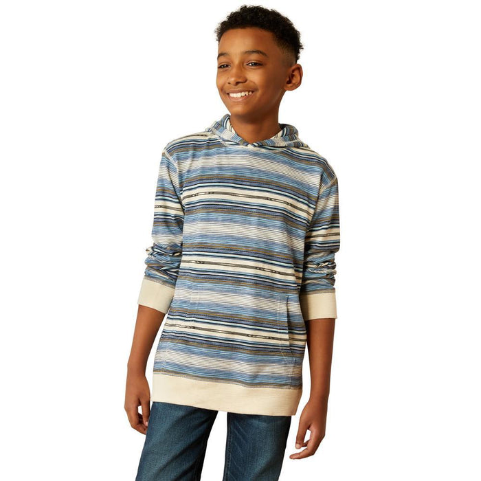 Youth Boy's Retro Striped Hoodie