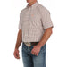 Men White Plaid Classic Shirt