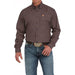 Men Purple Print Classic Shirt