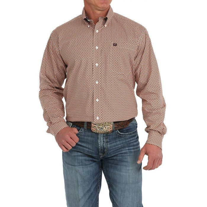 Men Coral Print Classic Shirt