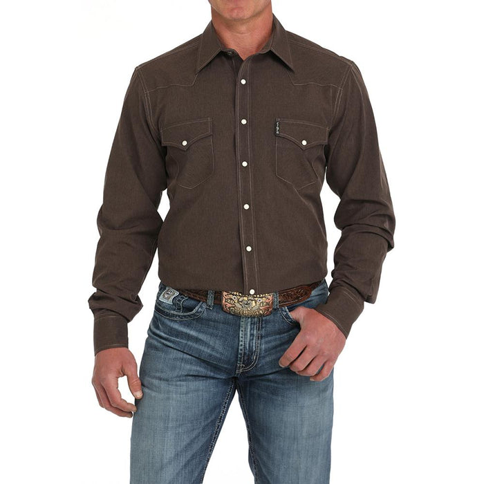 Men Brown Modern Fit Shirt