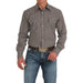 Men Brown Print Modern Fit Shirt