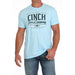 Men's Jean Logo Light Blue Tee Shirt