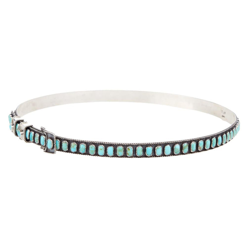Sterling Silver and Authentic Turquoise Hat Band