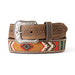 M+F Mens 1 1/2" Multi Colored Inlay Belt