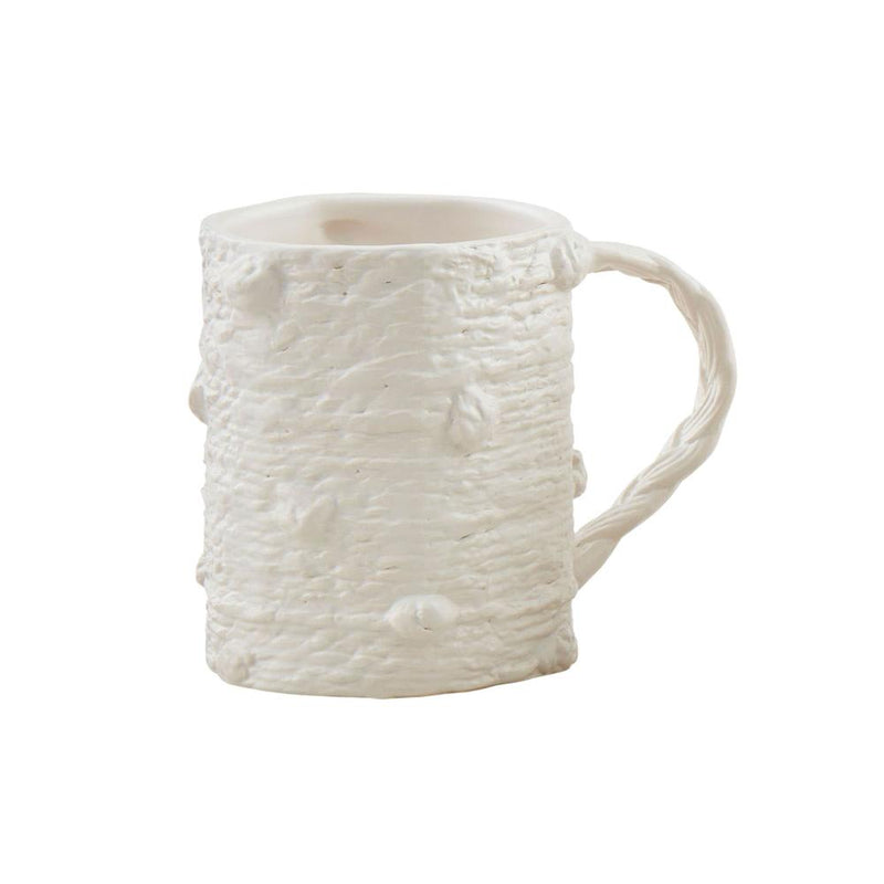 Stoneware Textured Knot Mug