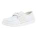 Women`s White Wendy Bow Casual