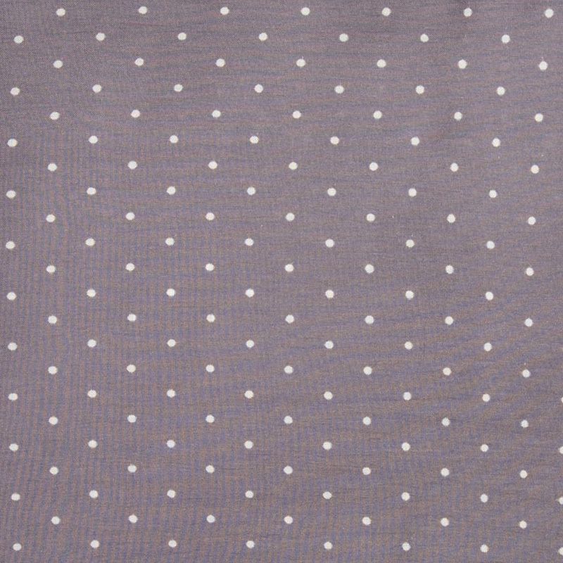 Polka Dot Silk Wild Rag Western Cowboy Scarf - Charcoal