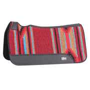 Crimson Blanket Top Felt Bottom Saddle Pad 31x32