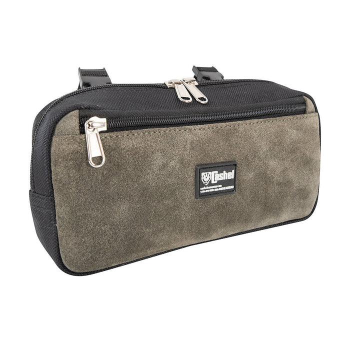 Oilve Suede Leather Saddle Pommel Bag