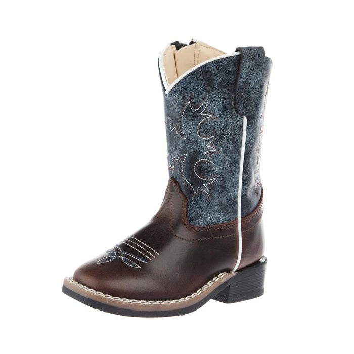 Toddler Wipe Out Blue Shaft with Brown Foot Boot