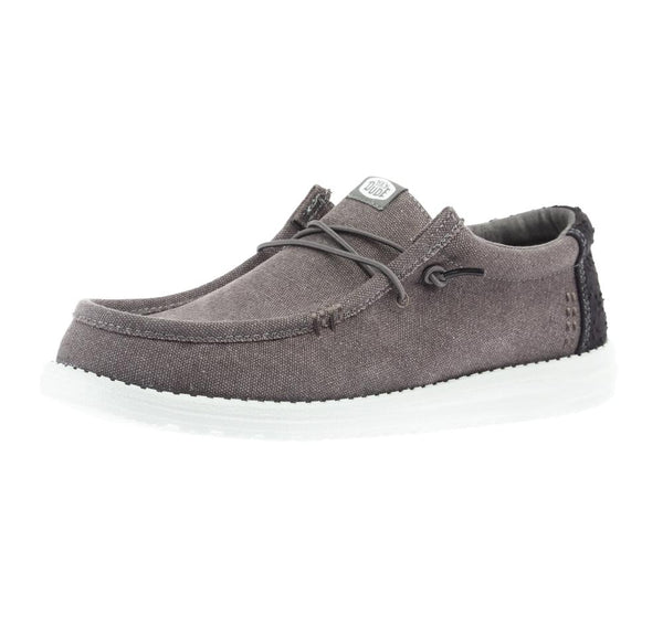 DUSTY HUSKY 1st YxKxLページ Hey Dude Men`s Grantie Grey Wally Workwear Casual Shoe