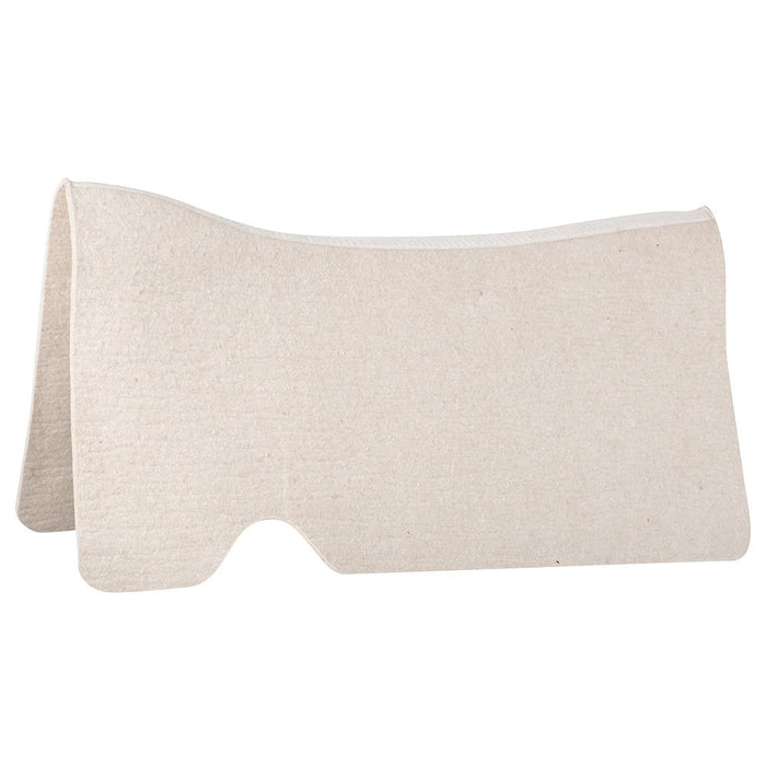 White 1/4in Felt 31x33 Western Saddle Pad Liner