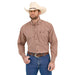 Mens George Strait Brown Plaid Long Sleeve Button Down Shirt