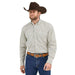 Mens George Strait Tan Print Long Sleeve Button Down Shirt