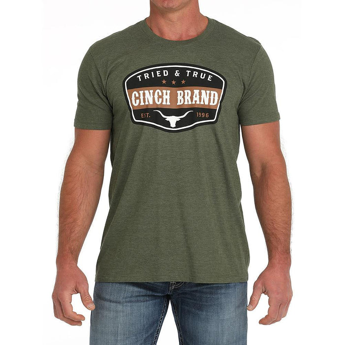 Mens Olive Tried & True T-Shirt