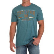 Mens Teal Logo Short Sleeve T-Shirt