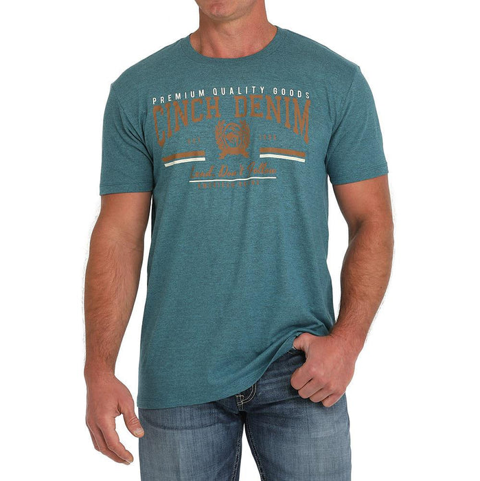 Mens Teal Logo Short Sleeve T-Shirt