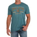 Mens Teal Logo Short Sleeve T-Shirt