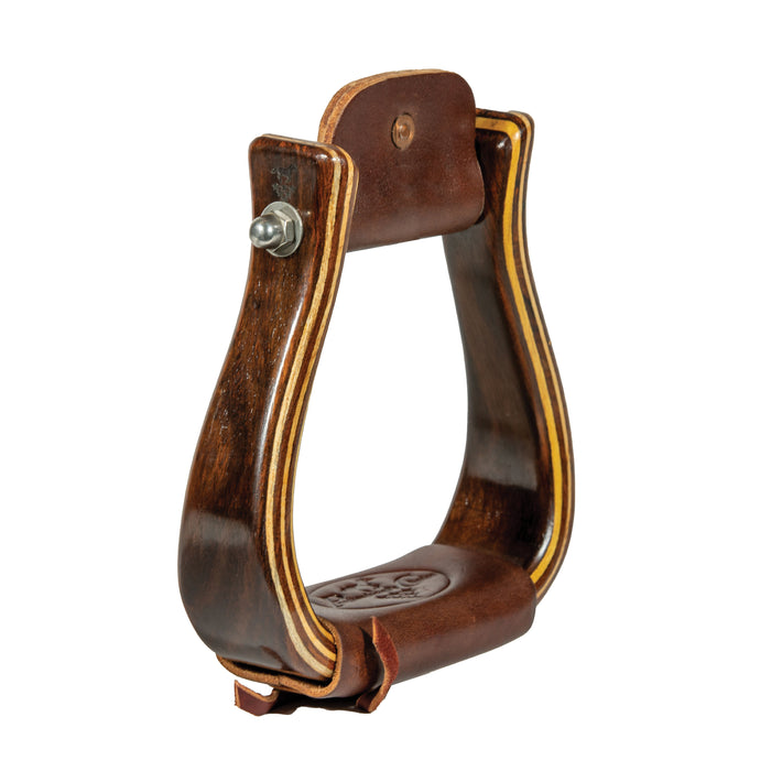 Dark Gloss 2in Wood Stirrups