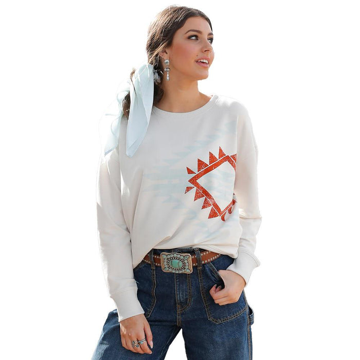 Women's Southwestern Print Sweatshirt