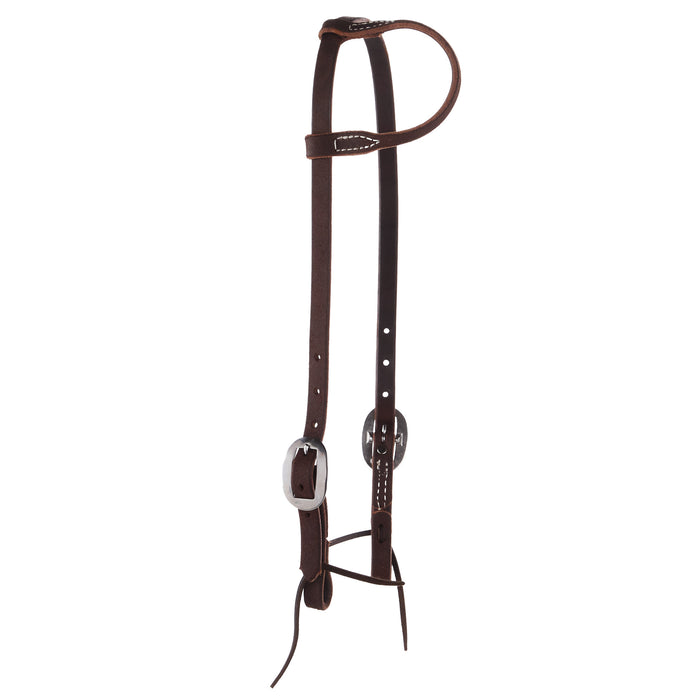 Roughout Chocolate Harness Single Ear Headstall