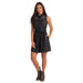 Womens Black 2 Tone Western Yoke Dress