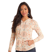 Womens Southwest Printed Hoodie