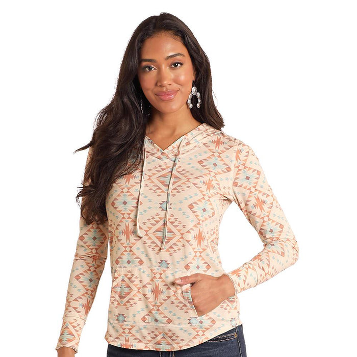 Womens Southwest Printed Hoodie