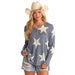 Star Print Baja Sweater